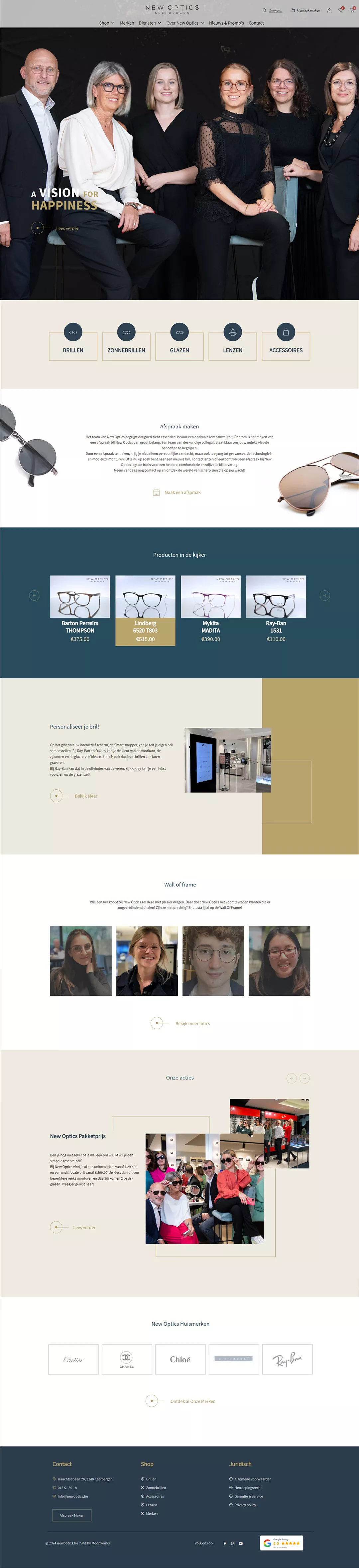 Website & logo New Optics