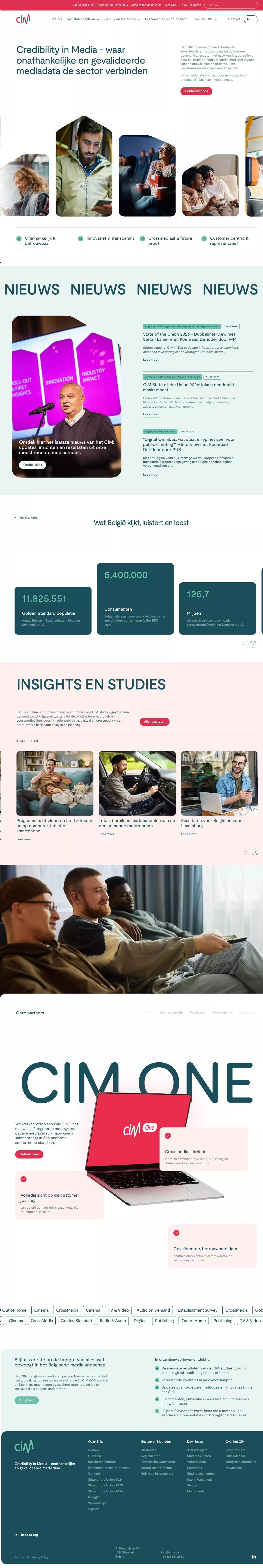 Datagedreven web platform CIM