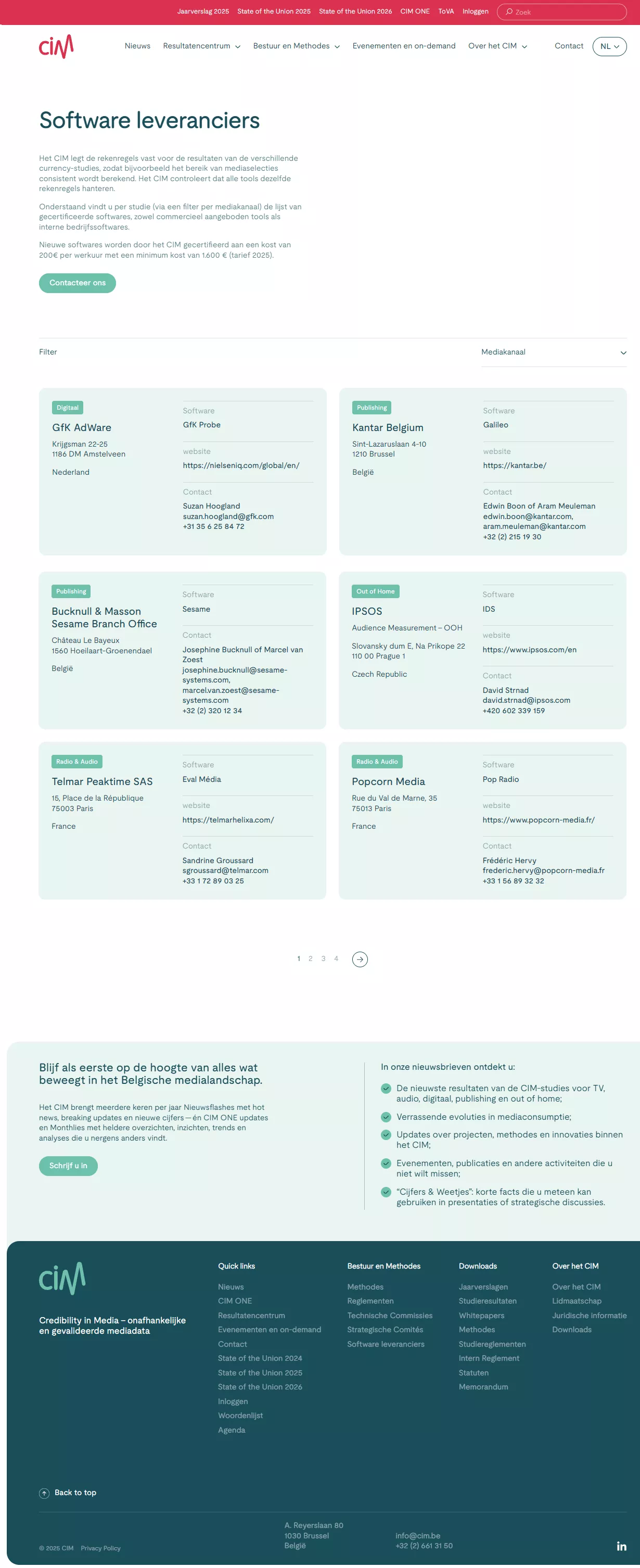 Datagedreven web platform CIM